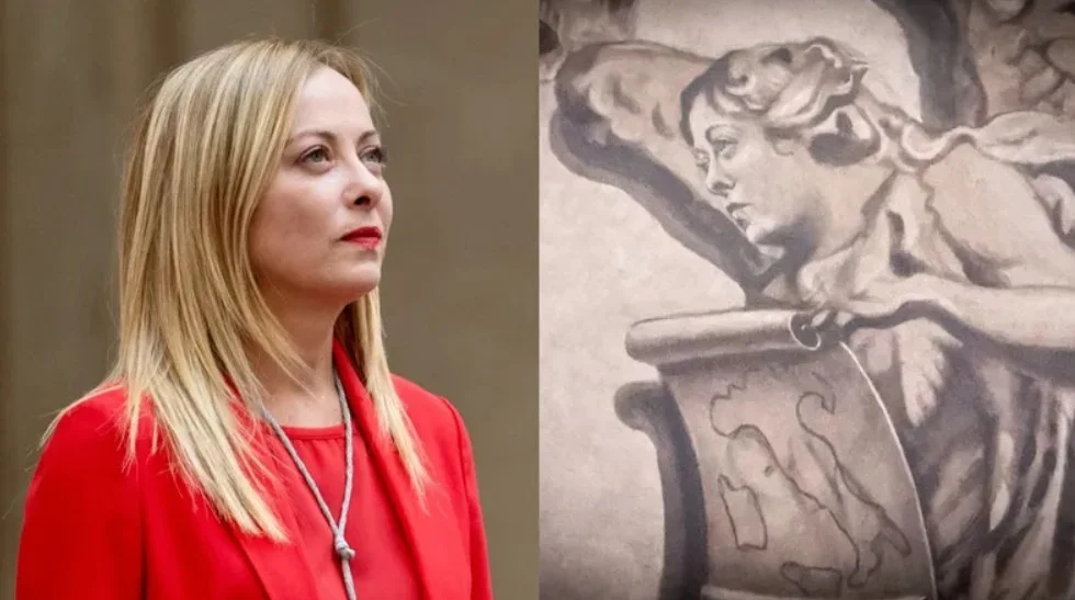 La intervención de la figura de una basílica romana generó críticas y polémica en Italia.